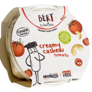 WEGAŃSKA ALTERNATYWA SERKA ŚMIETANKOWEGO Z ORZECHÓW NERKOWCA I POMIDORÓW BIO 150 g - BERT