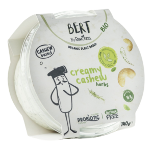 WEGAŃSKA ALTERNATYWA SERKA ŚMIETANKOWEGO Z ORZECHÓW NERKOWCA I ZIÓŁ BIO 150 g - BERT
