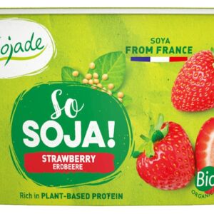DESER SOJOWY TRUSKAWKOWY BEZGLUTENOWY BIO 150 g - SOJADE
