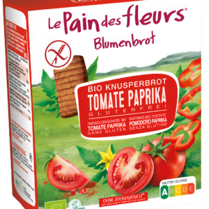 PIECZYWO CHRUPKIE POMIDOROWO - PAPRYKOWE BEZGLUTENOWE BIO 150 g - LE PAIN DES FLEURS