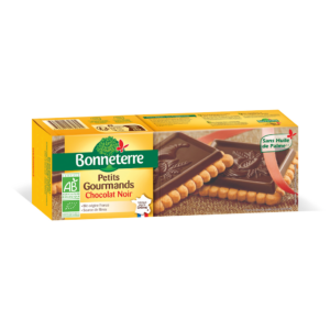 HERBATNIKI Z CZEKOLADĄ GORZKĄ BIO 150 g - BONNETERRE