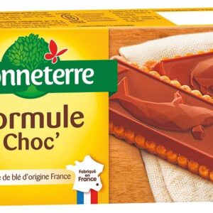 HERBATNIKI Z CZEKOLADĄ Z NADZIENIEM MLECZNYM BIO 125 g - BONNETERRE