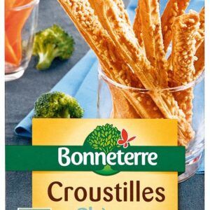 PALUSZKI Z CIASTA FRANCUSKIEGO Z MASŁEM I SEREM KOZIM BIO 100 g - BONNETERRE