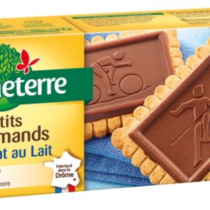 HERBATNIKI Z CZEKOLADĄ MLECZNĄ BIO 126 g - BONNETERRE