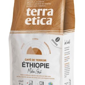 KAWA ZIARNISTA ARABICA 100 % MOKA GUJI ETIOPIA FAIR TRADE BIO 500 g - TERRA ETICA