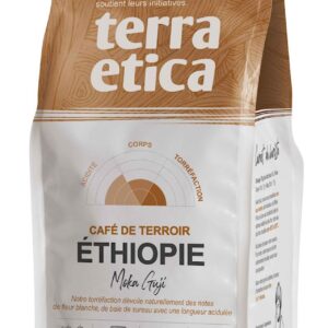 KAWA MIELONA ARABICA 100 % MOKA GUJI ETIOPIA FAIR TRADE BIO 250 g - TERRA ETICA
