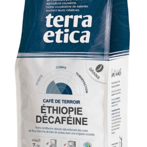 KAWA ZIARNISTA BEZKOFEINOWA ARABICA 100 % ETIOPIA FAIR TRADE BIO 500 g - TERRA ETICA