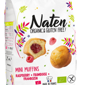MUFFINKI MINI Z NADZIENIEM MALINOWYM BEZGLUTENOWE BIO 200 g - NATEN