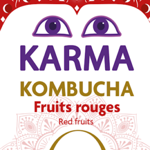 KOMBUCHA Z OWOCAMI CZERWONYMI BEZ CUKRU FAIR FOR LIFE DEMETER BIO 750 ml - KARMA KOMBUCHA