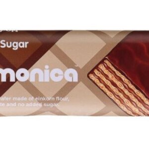 WAFELEK Z SAMOPSZY Z KREMEM MLECZNO - KAKAOWYM W POLEWIE Z CZEKOLADY MLECZNEJ BEZ DODATKU CUKRÓW BIO 40 g - HARMONICA