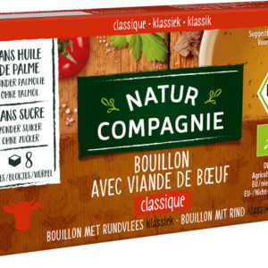 BULION - KOSTKI WOŁOWE BEZ DODATKU CUKRÓW BIO (8 x 12 g) 96 g - NATUR COMPAGNIE