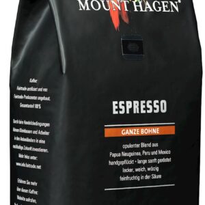 KAWA ZIARNISTA ARABICA 100 % ESPRESSO FAIR TRADE BIO 1 kg - MOUNT HAGEN