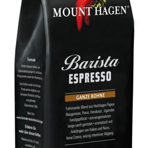 KAWA ZIARNISTA ARABICA/ROBUSTA BARISTA ESPRESSO FAIR TRADE BIO 500 g - MOUNT HAGEN