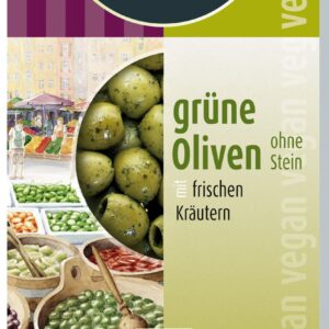 OLIWKI ZIELONE BEZ PESTEK Z ZIOŁAMI BIO 150 g - BIO-VERDE