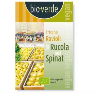 RAVIOLI ŚWIEŻE Z RUKOLĄ I SZPINAKIEM BIO 250 g - BIO-VERDE