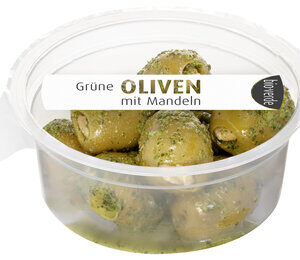 OLIWKI ZIELONE NADZIEWANE MIGDAŁAMI Z ZIOŁAMI BIO 80 g - BIO-VERDE