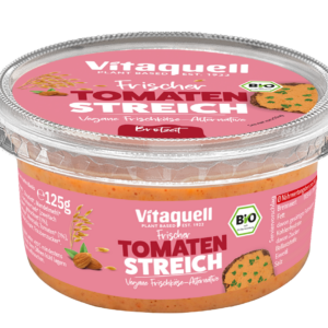 WEGAŃSKA ALTERNATYWA SERKA Z POMIDORAMI BIO 125 g - VITAQUELL