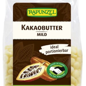 TŁUSZCZ KAKAOWY W KRĄŻKACH BIO 100 g - RAPUNZEL