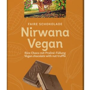 CZEKOLADA KUWERTURA Z NADZIENIEM PRALINOWYM NIRWANA BIO 100 g - RAPUNZEL