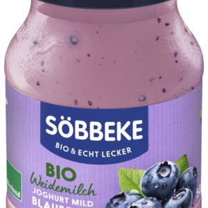 JOGURT KREMOWY JAGODOWY BIO 500 g (SŁOIK) - SOBBEKE
