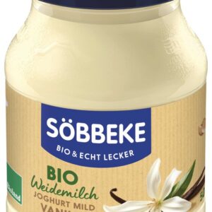JOGURT KREMOWY WANILIOWY BIO 500 g (SŁOIK) - SOBBEKE