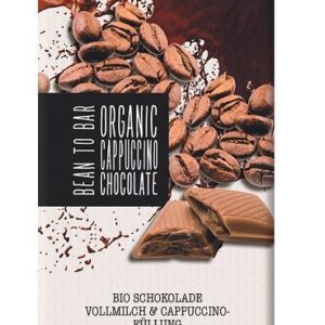 CZEKOLADA MLECZNA Z NADZIENIEM O SMAKU CAPPUCCINO BIO 100 g - MEYBONA