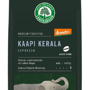 KAWA ZIARNISTA ARABICA/ROBUSTA KAAPI KERALA ESPRESSO DEMETER BIO 250 g - LEBENSBAUM