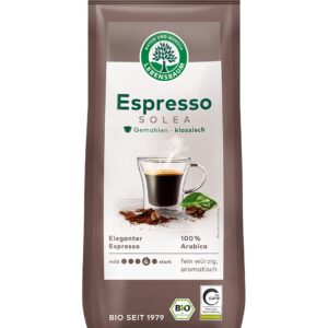 KAWA MIELONA ARABICA 100 % ESPRESSO SOLEA BIO 250 g - LEBENSBAUM