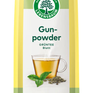 HERBATA ZIELONA LIŚCIASTA GUNPOWDER BIO 100 g - LEBENSBAUM