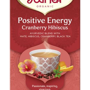 HERBATKA POZYTYWNA ENERGIA ŻURAWINA - HIBISKUS (POSITIVE ENERGY CRANBERRY HIBISCUS) BIO (17 x 1,8 g) 30,6 g - YOGI TEA