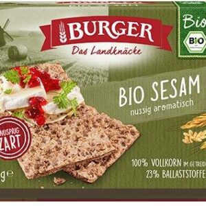 PIECZYWO CHRUPKIE BŁONNIKOWE ŻYTNIE RAZOWE Z SEZAMEM BIO 250 g - BURGER