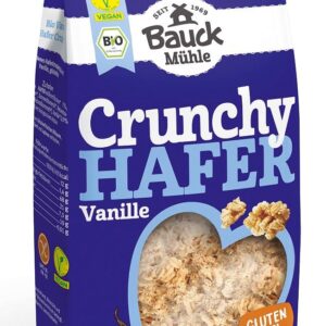 CRUNCHY OWSIANE WANILIOWE BEZGLUTENOWE BIO 325 g - BAUCK HOF