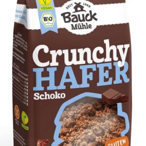 CRUNCHY OWSIANE KAKAOWE BEZGLUTENOWE BIO 325 g - BAUCK MUHLE