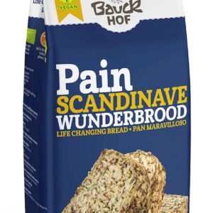 MIESZANKA DO WYPIEKU CHLEBA WIELOZIARNISTEGO BEZGLUTENOWA (SKANDYNAWSKA) BIO 600 g - BAUCK HOF