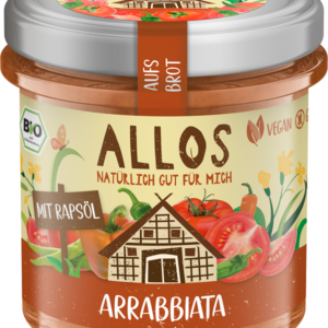 PASTA KREMOWA ARRABBIATA BEZGLUTENOWA BIO 140 g - ALLOS