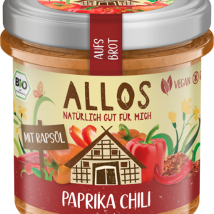 PASTA KREMOWA Z PAPRYKĄ I CHILI BEZGLUTENOWA BIO 140 g - ALLOS