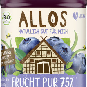 MUS JAGODOWY (75 % OWOCÓW) BIO 250 g - ALLOS