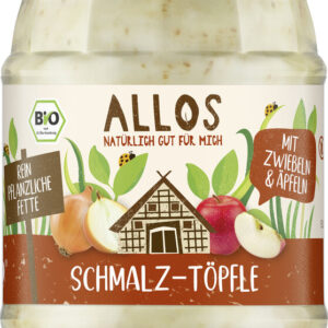 SMALCZYK WEGAŃSKI Z CEBULĄ I JABŁKIEM BEZGLUTENOWY BIO 250 g - ALLOS