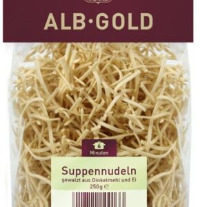 MAKARON (ORKISZOWY JAJECZNY) NITKI BIO 250 g - ALB GOLD