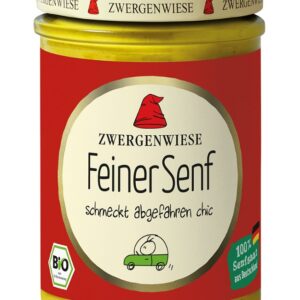 MUSZTARDA DELIKATESOWA BEZGLUTENOWA BIO 160 ml - ZWERGENWIESE