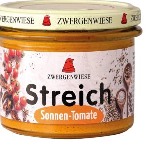 PASTA SŁONECZNIKOWA Z SUSZONYMI POMIDORAMI BEZGLUTENOWA BIO 180 g - ZWERGENWIESE