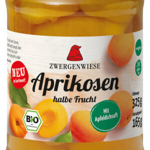 MORELE POŁÓWKI W LEKKIM SYROPIE BEZGLUTENOWE BIO 325 g (165 g) (SŁOIK) - ZWERGENWIESE