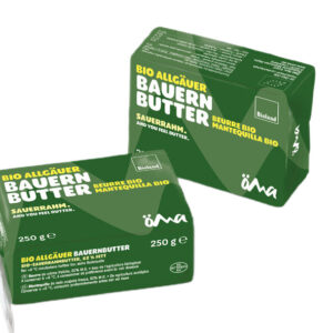 MASŁO EKSTRA KOSTKA (82 % TŁUSZCZU)  BIO 250 g - OMA