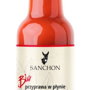 PRZYPRAWA WEGAŃSKA W PŁYNIE HABANERO HOT BEZGLUTENOWA BIO 140 ml - SANCHON