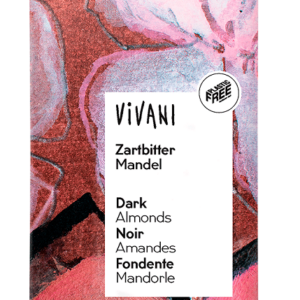 CZEKOLADA GORZKA Z MIGDAŁAMI BIO 100 g - VIVANI