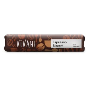 BATON MLECZNA CZEKOLADA Z NADZIENIEM ESPRESSO I HERBATNIKAMI BIO 40 g - VIVANI