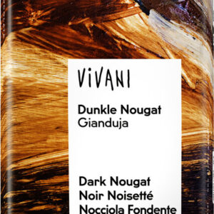 CZEKOLADA GORZKA NUGATOWA BIO 80 g - VIVANI