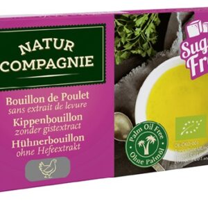 BULION - KOSTKI DROBIOWE BEZ DODATKU CUKRÓW I DROŻDŻY BIO (8 x 10 g) 80 g - NATUR COMPAGNIE