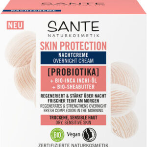 KREM DO TWARZY NA NOC OCHRONNY Z PROBIOTYKAMI, OLEJEM INCHI I MASŁEM SHEA ECO 50 ml - SANTE