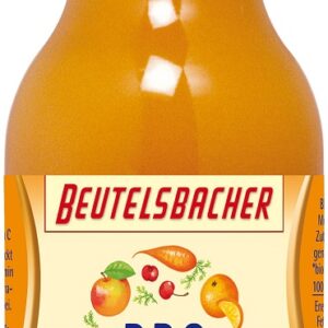 SHOT NA ODPORNOŚĆ JABŁKO - MARCHEW - POMARAŃCZA - MANGO BIO 200 ml - BEUTELSBACHER